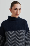 Herrin Knit T-Neck - Vulcan