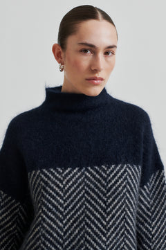 Herrin Knit T-Neck - Vulcan