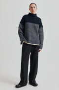Herrin Knit T-Neck - Vulcan