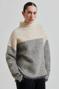 Herrin Knit T-Neck - Volcanic Ash