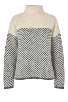 Herrin Knit T-Neck - Volcanic Ash