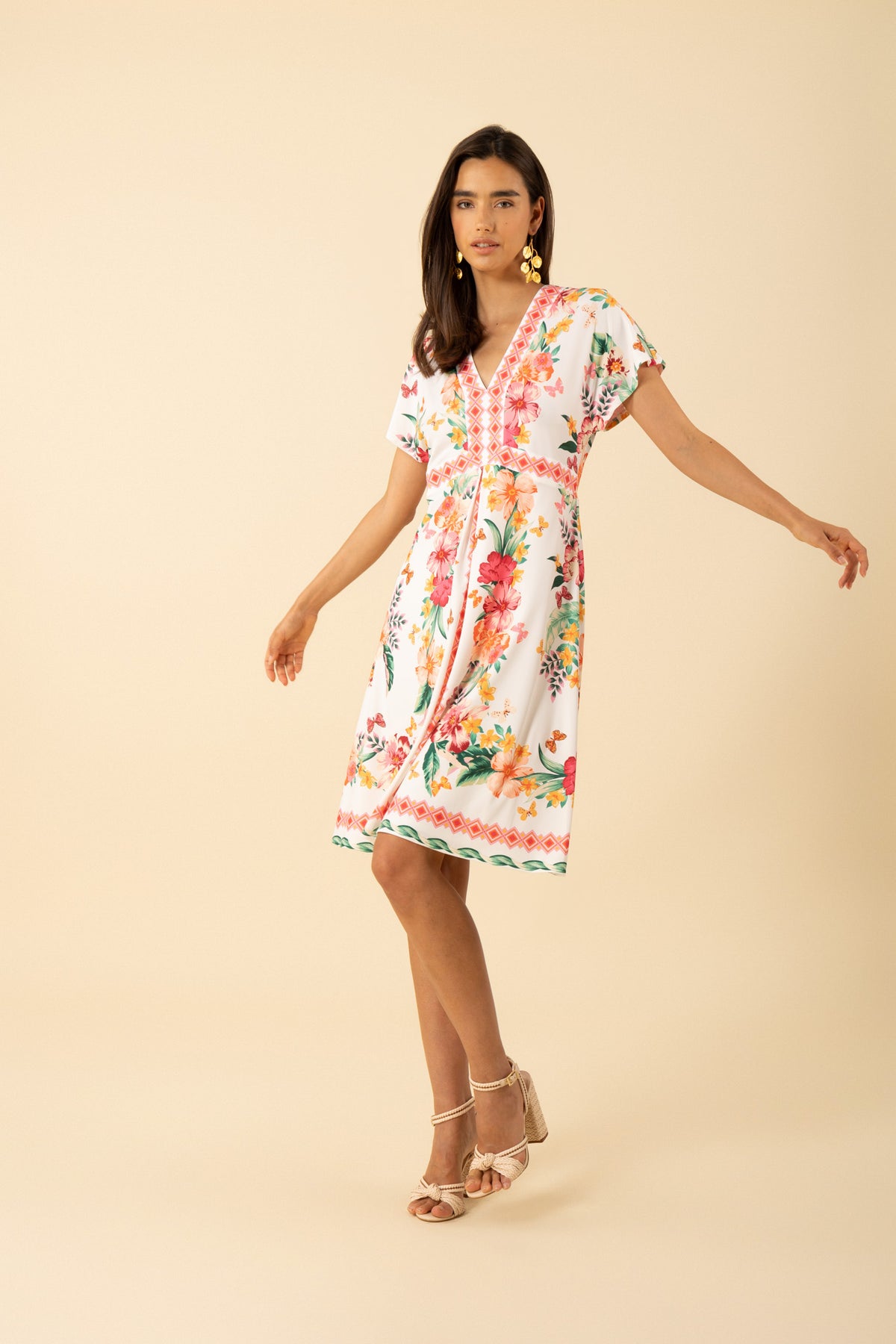 Bridget Midi Dress - Ivory