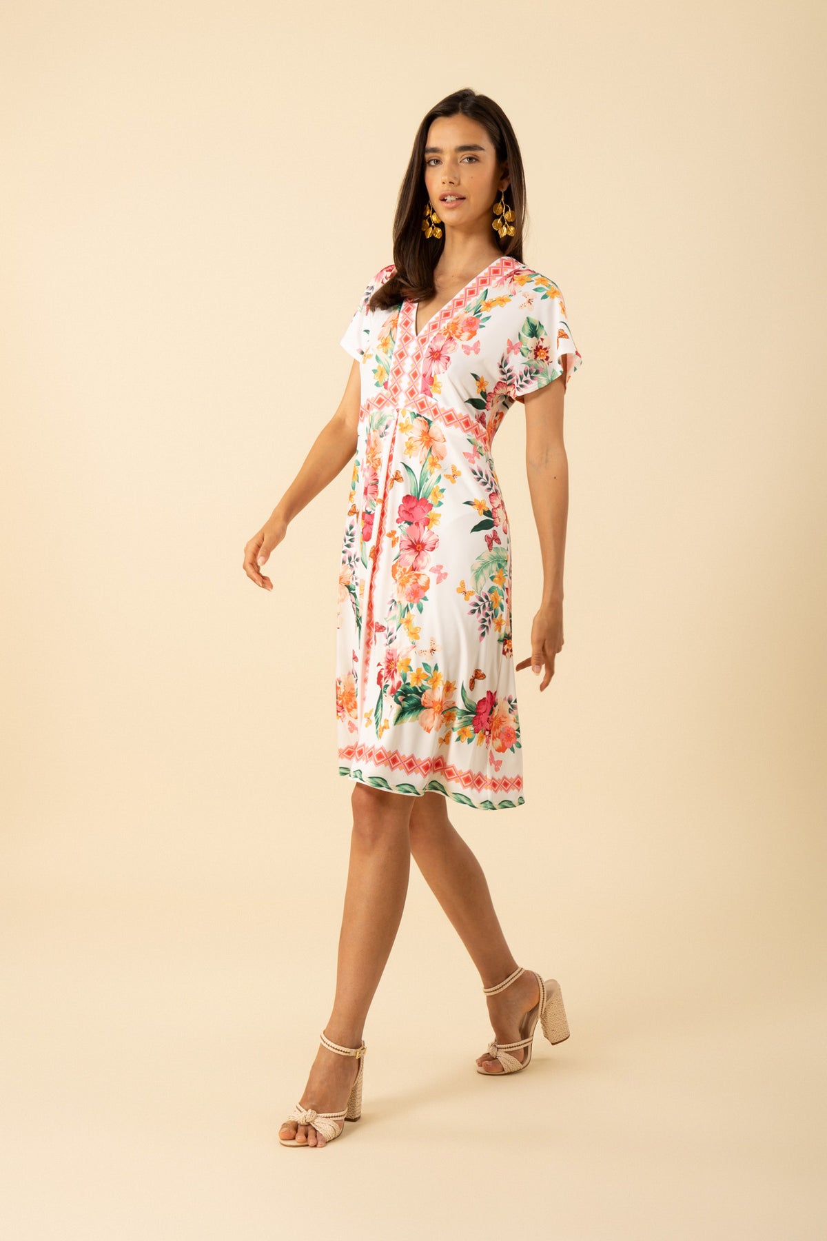 Bridget Midi Dress - Ivory