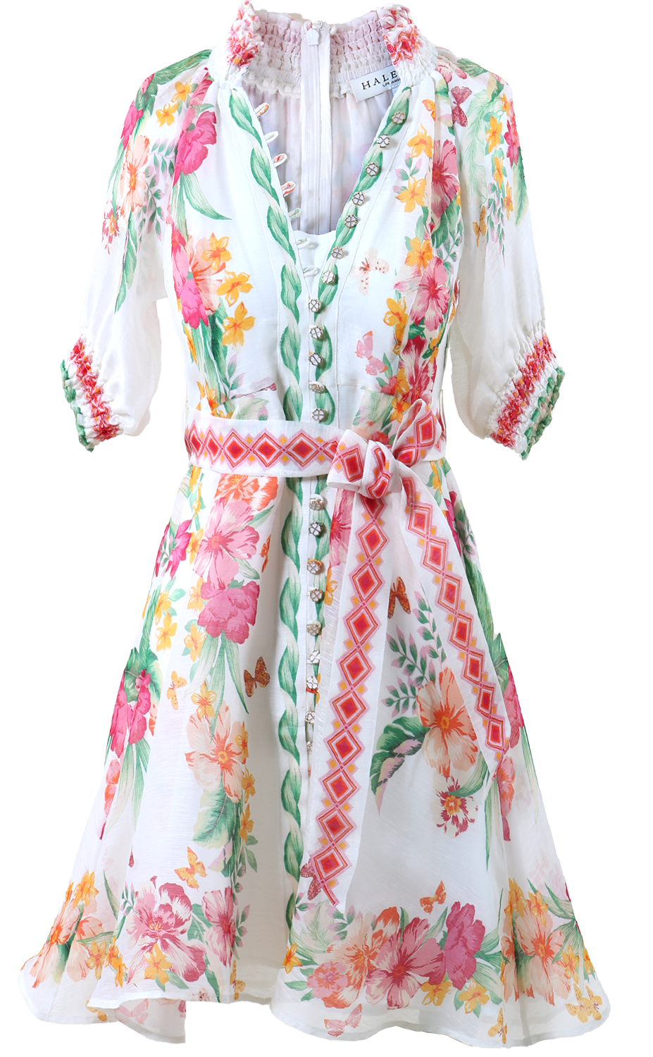 Alaiya Silk/Linen Dress S - Ivory