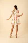 Alaiya Silk/Linen Dress S - Ivory