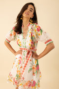 Alaiya Silk/Linen Dress S - Ivory