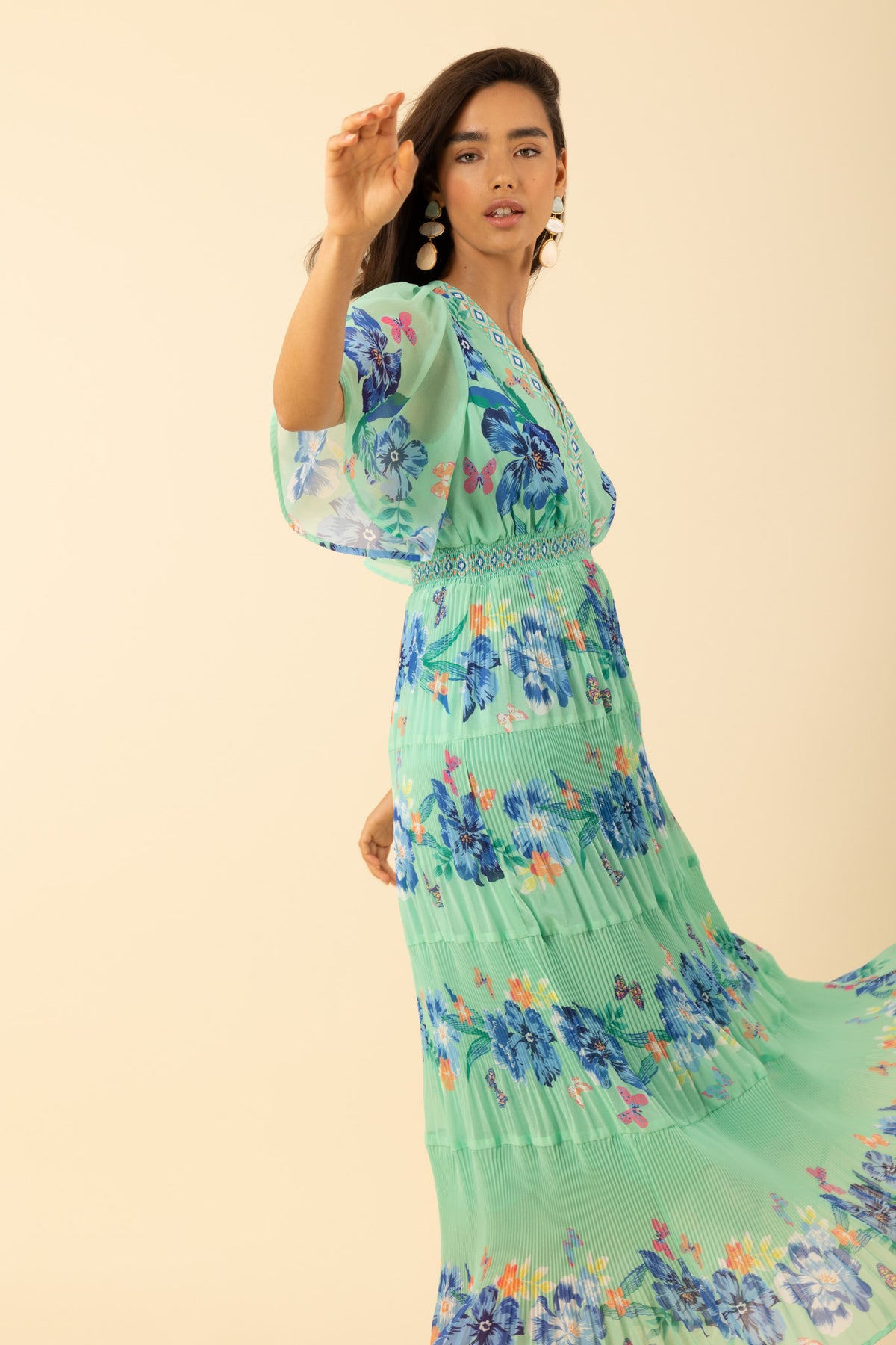 Angie Long Dress - Mint