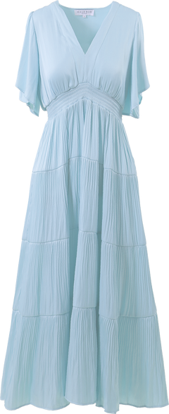 Angie Solid Dress Long - L.Blue