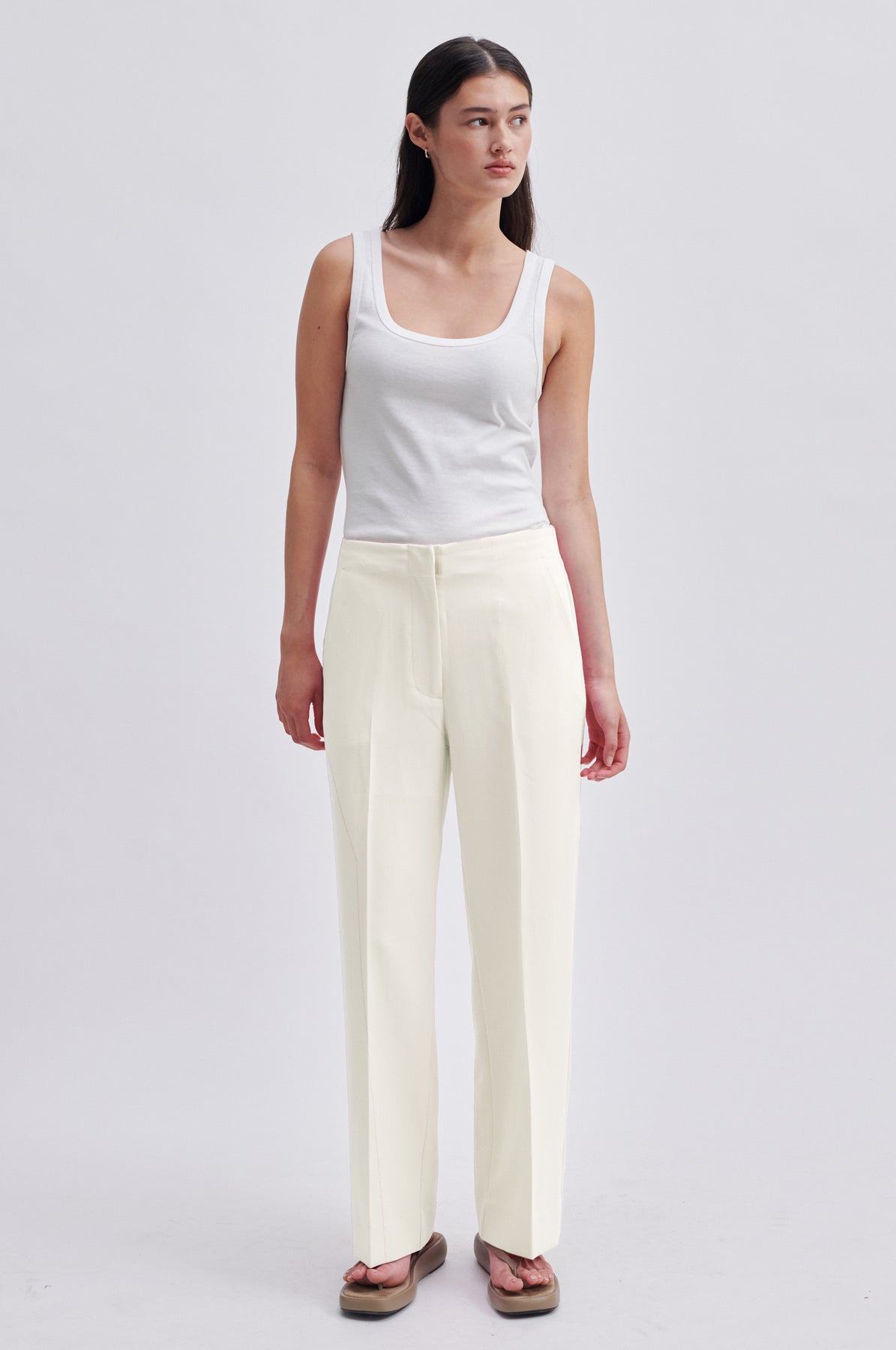 Evie Classic Trousers - French Oak