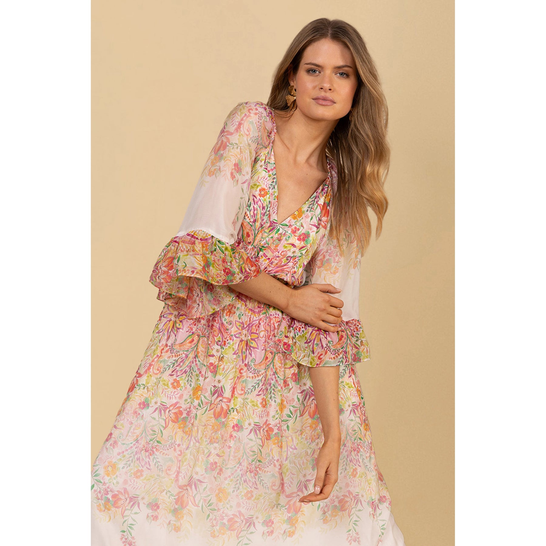 Celia Long Dress - Rosa