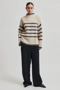 Ovalis Knit T-Neck - Brazilian Sand Grey