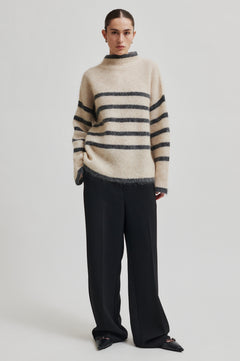 Ovalis Knit T-Neck - Brazilian Sand Grey