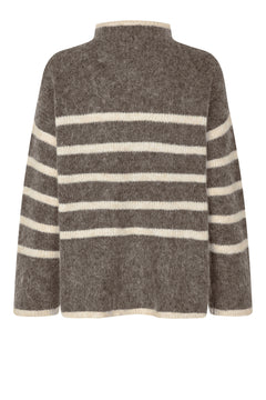 Ovalis Knit T-Neck - Chocolate Chip