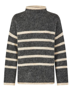 Ovalis Knit T-Neck - Volcanic Ash