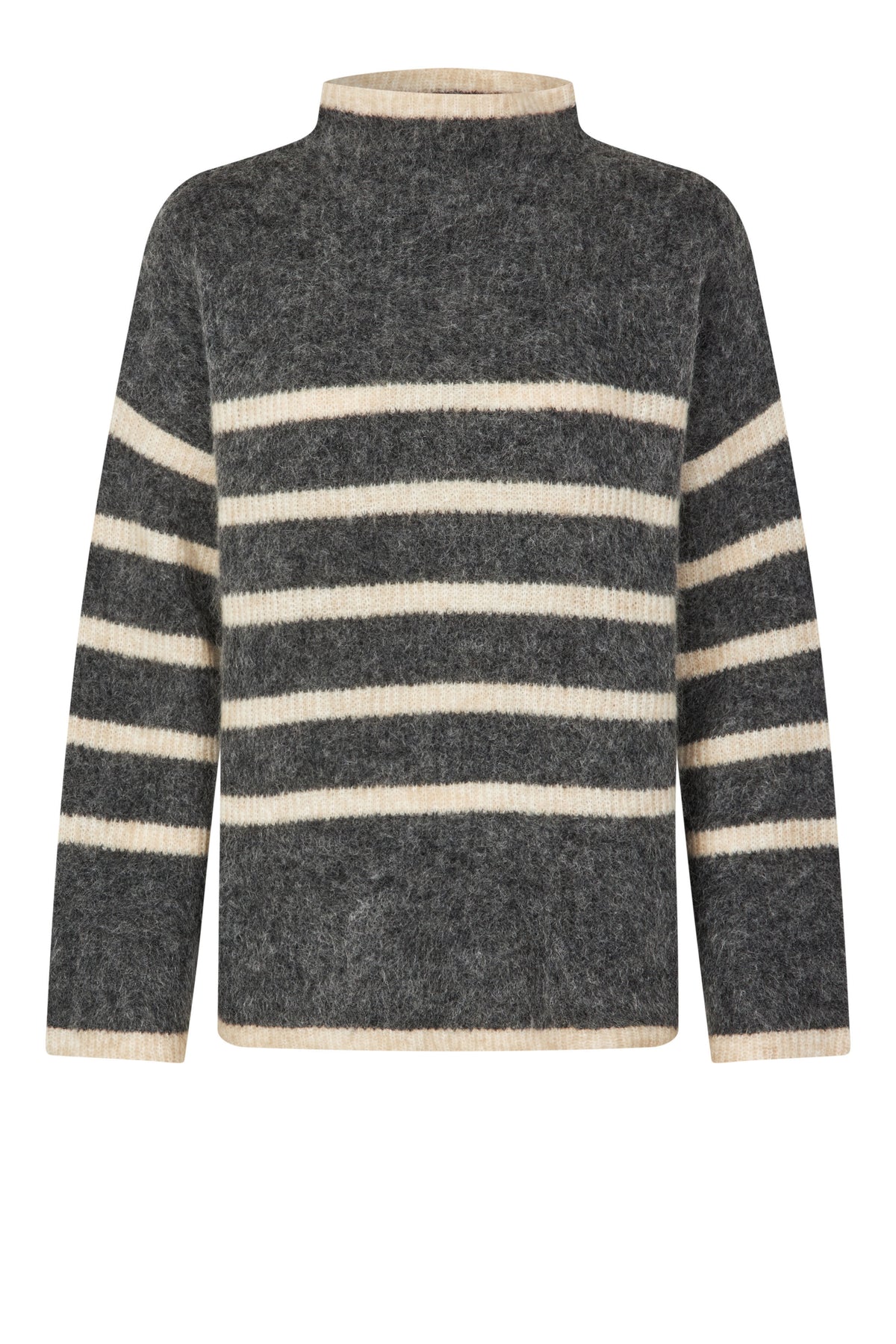 Ovalis Knit T-Neck - Volcanic Ash