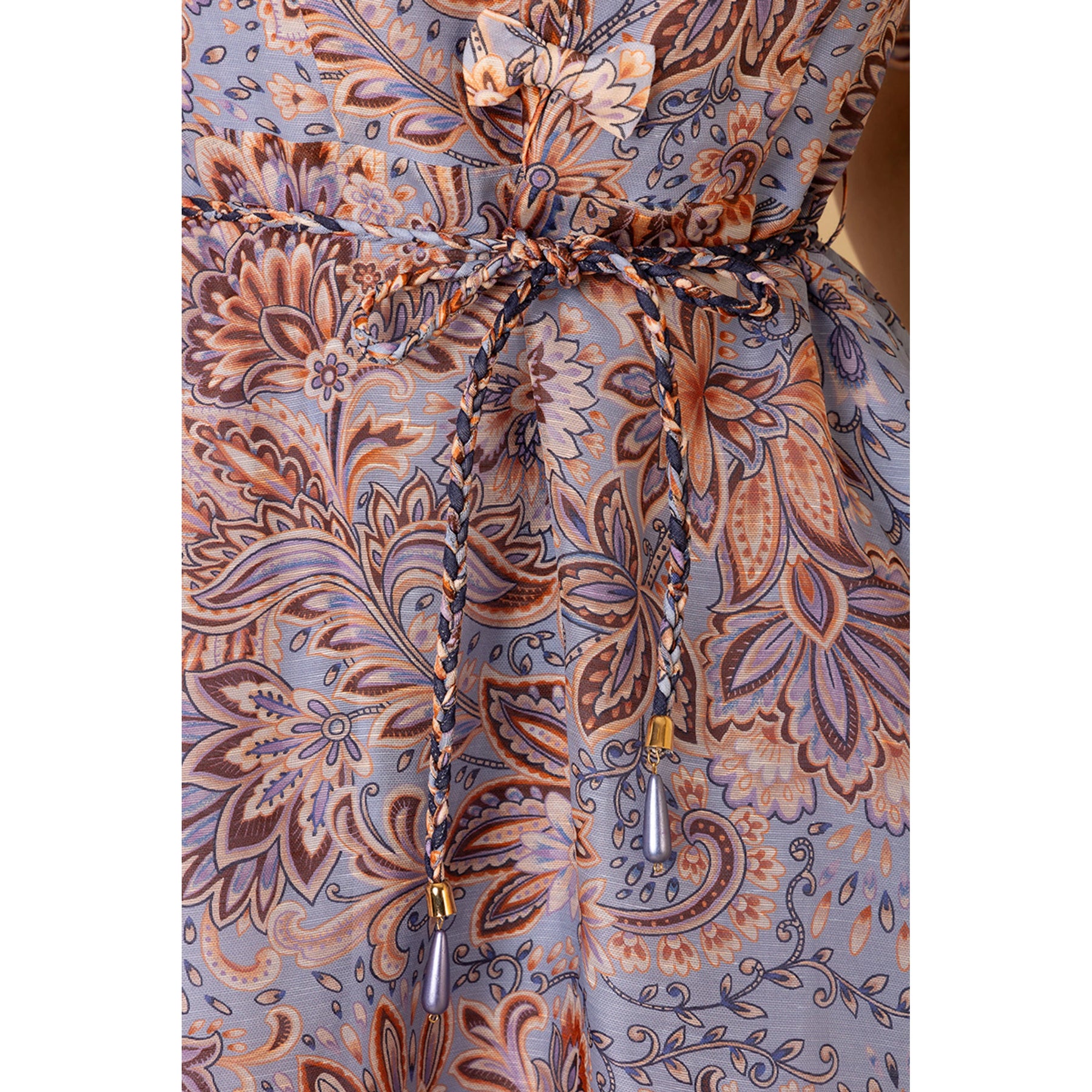 Hale Bob Aubrie Silk/Linen Longdress - Navy