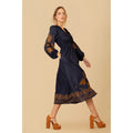 Paulina Cotton Dress - Navy