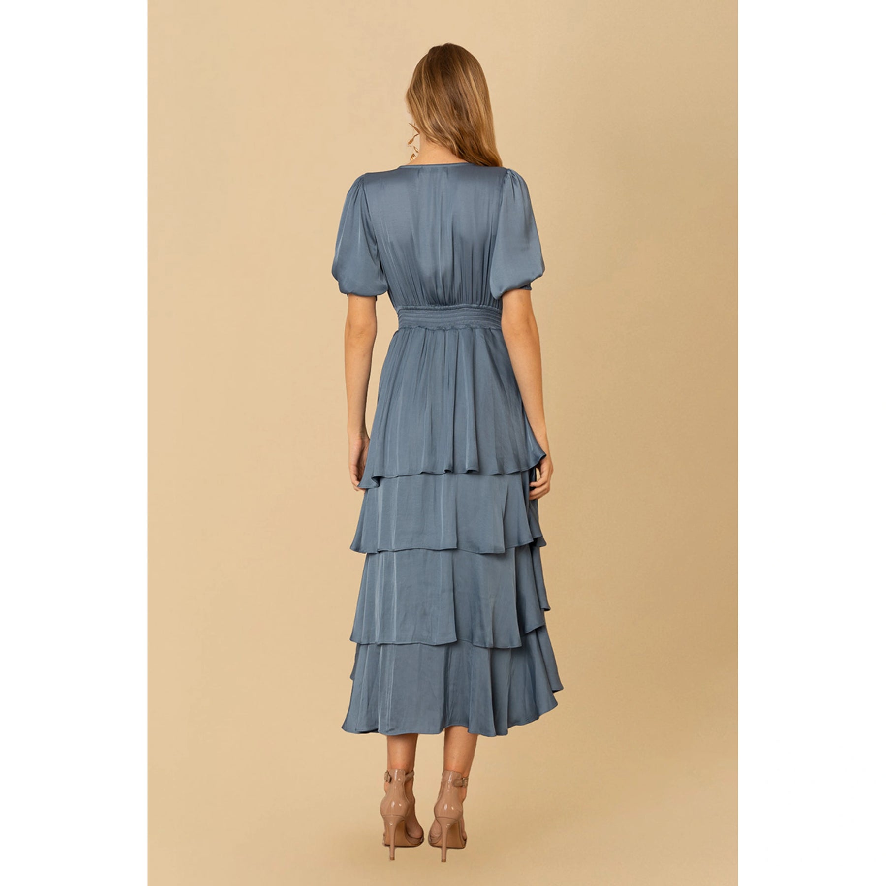 Milana Solid Dress - Slate
