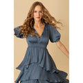Milana Solid Dress - Slate