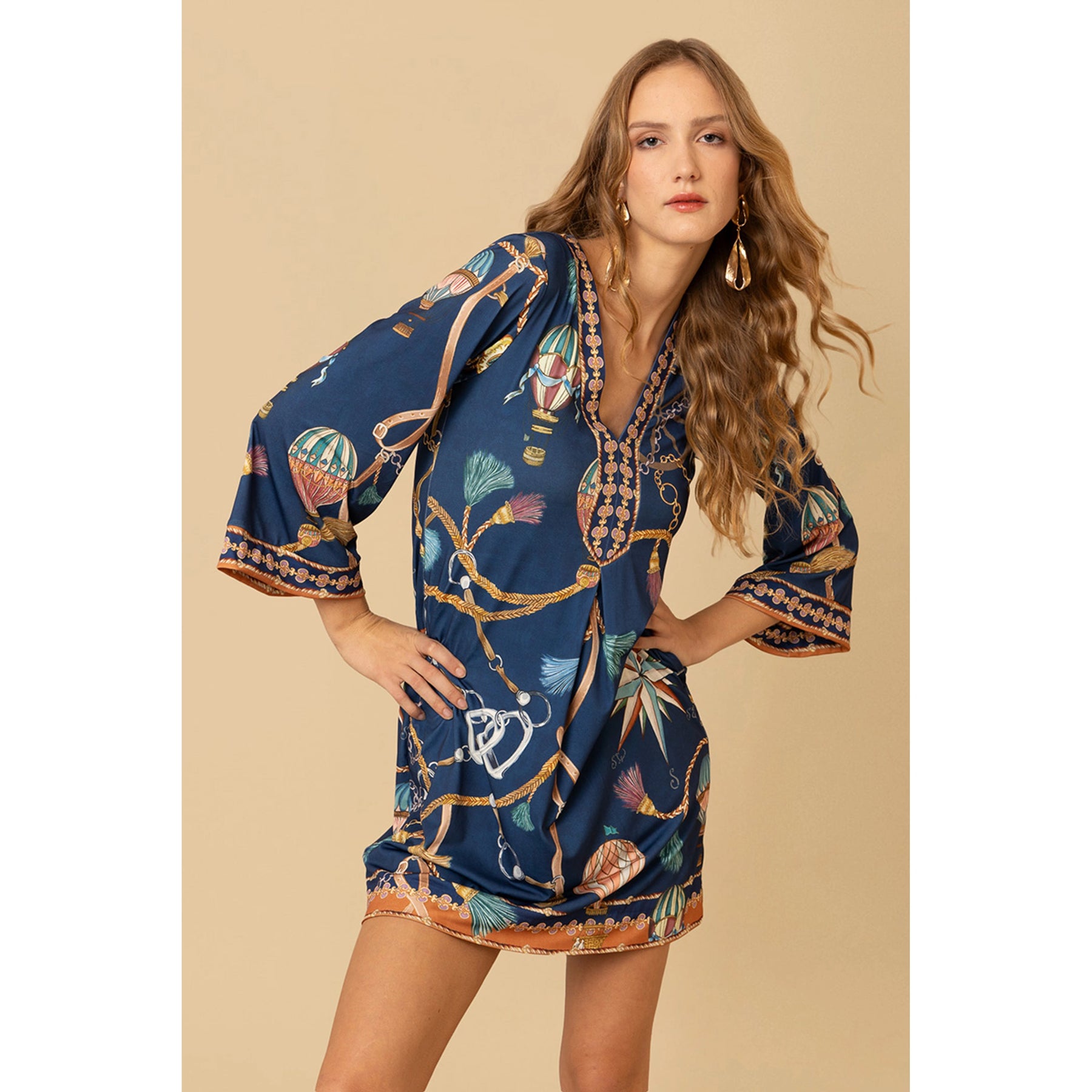 Giuliana Dress - Marinblå