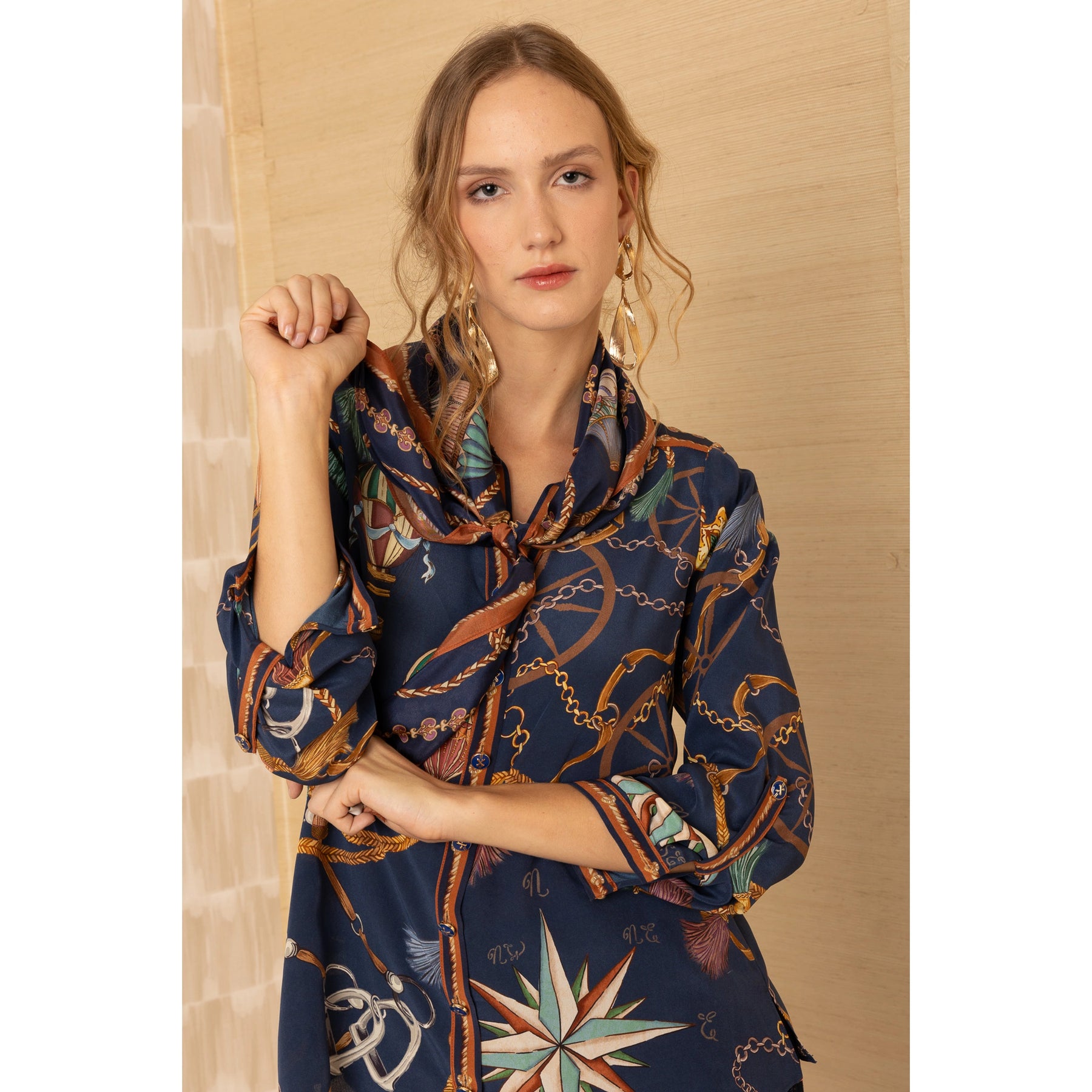 Leilany Sidenscarf - Navy