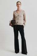 Fique Flared Trousers - Black