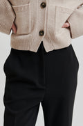 Fique Flared Trousers - Black