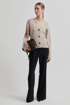 Fique Flared Trousers - Black