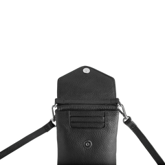 Carly Mobile Bag Grain - Black