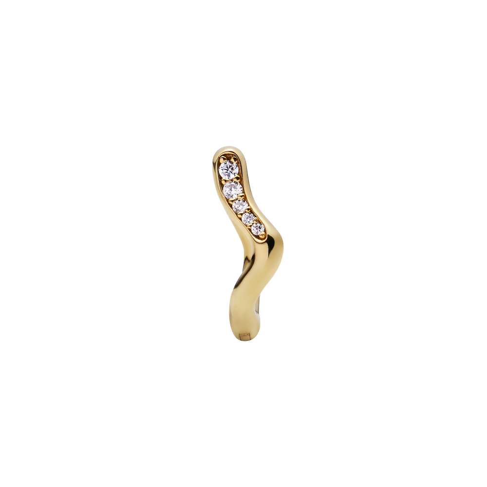 Yasmin 8 Huggie - Gold