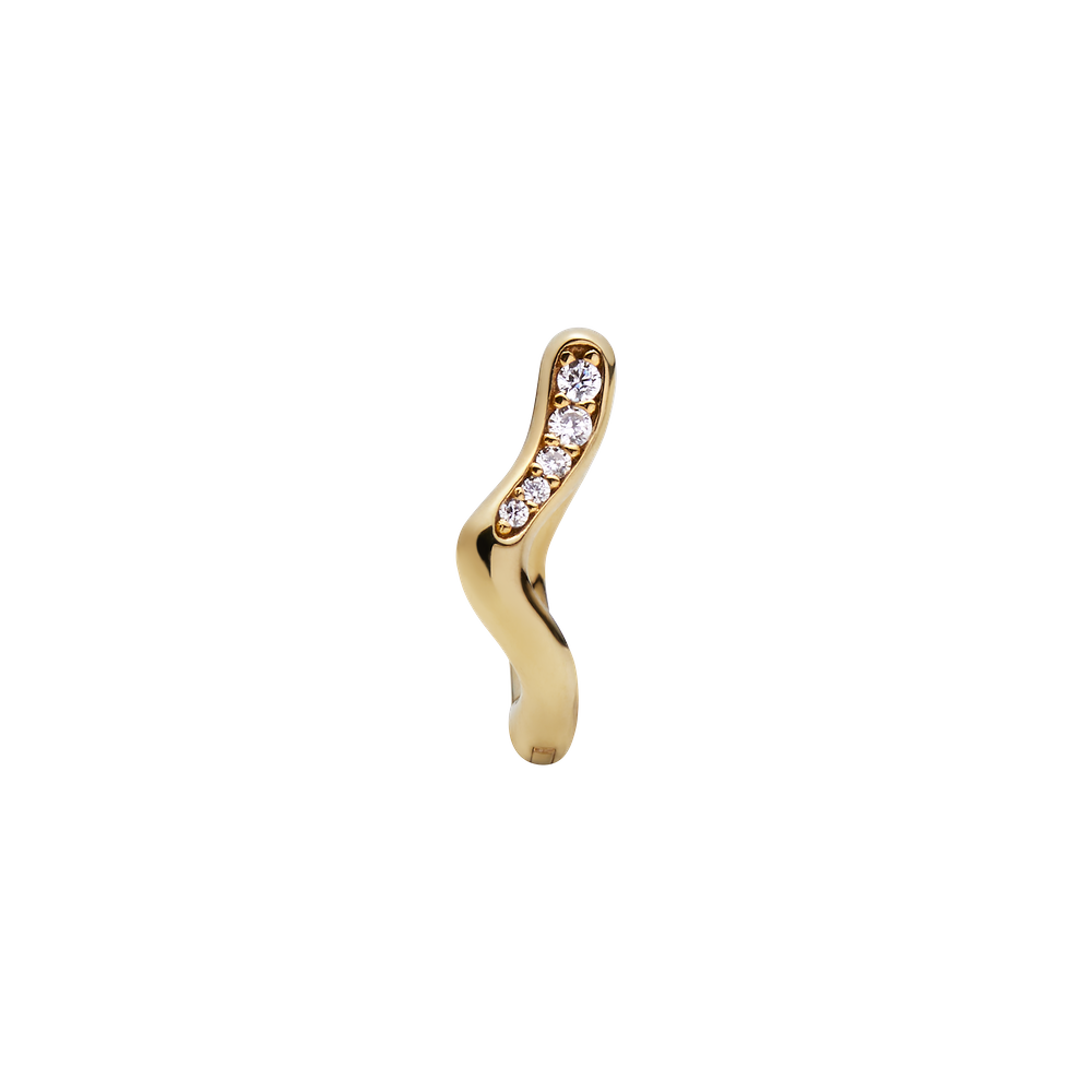 Yasmin 8 Huggie - Gold
