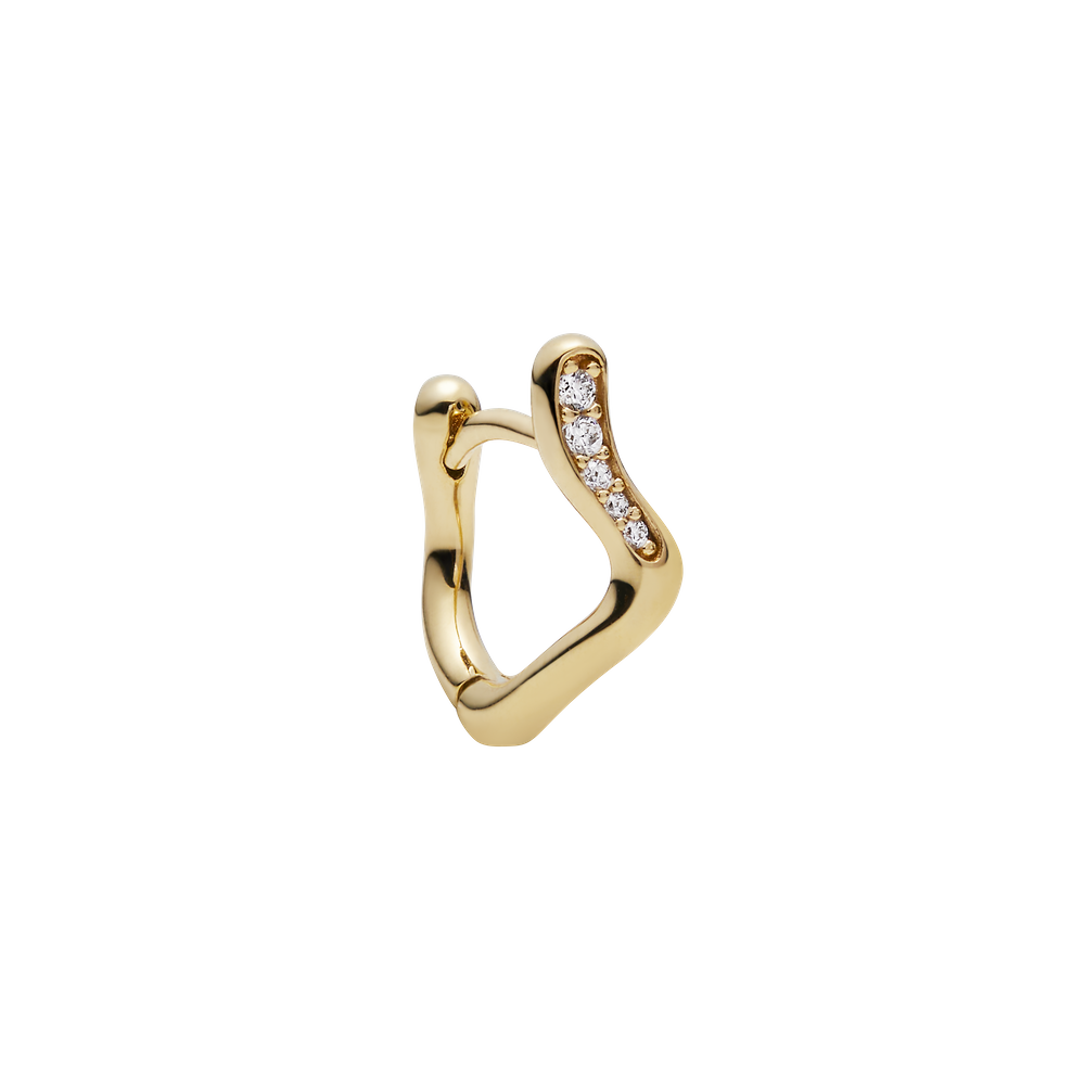 Yasmin 8 Huggie - Gold