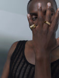 Maria Black Bro Ring - Guld