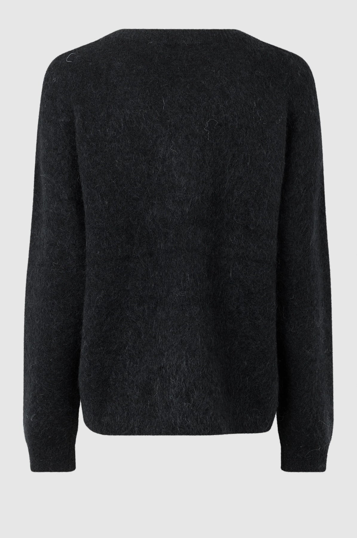 Brook Knit Oversize V-Neck - Black