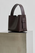 Leata Leather Bag - Chocolate Plum