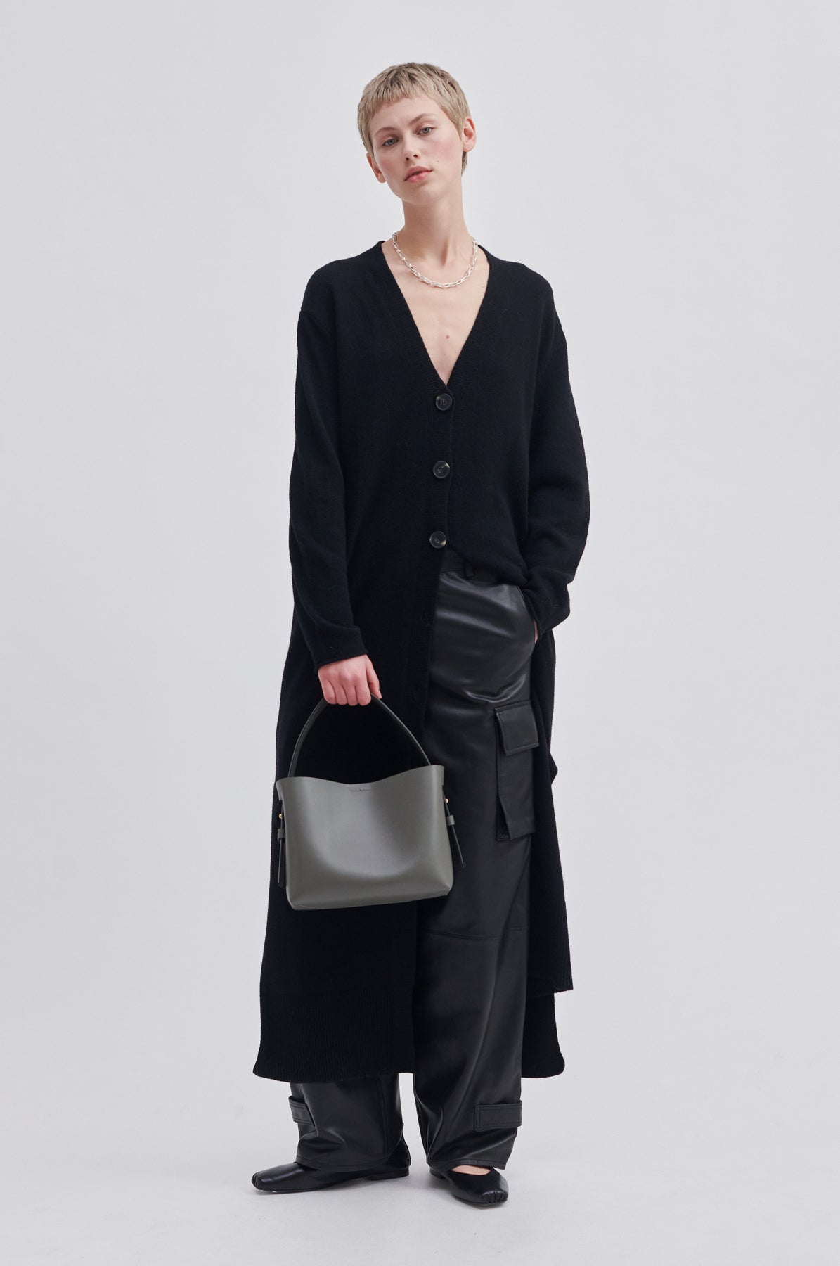 Leata Leather Bag - Bungee Cord