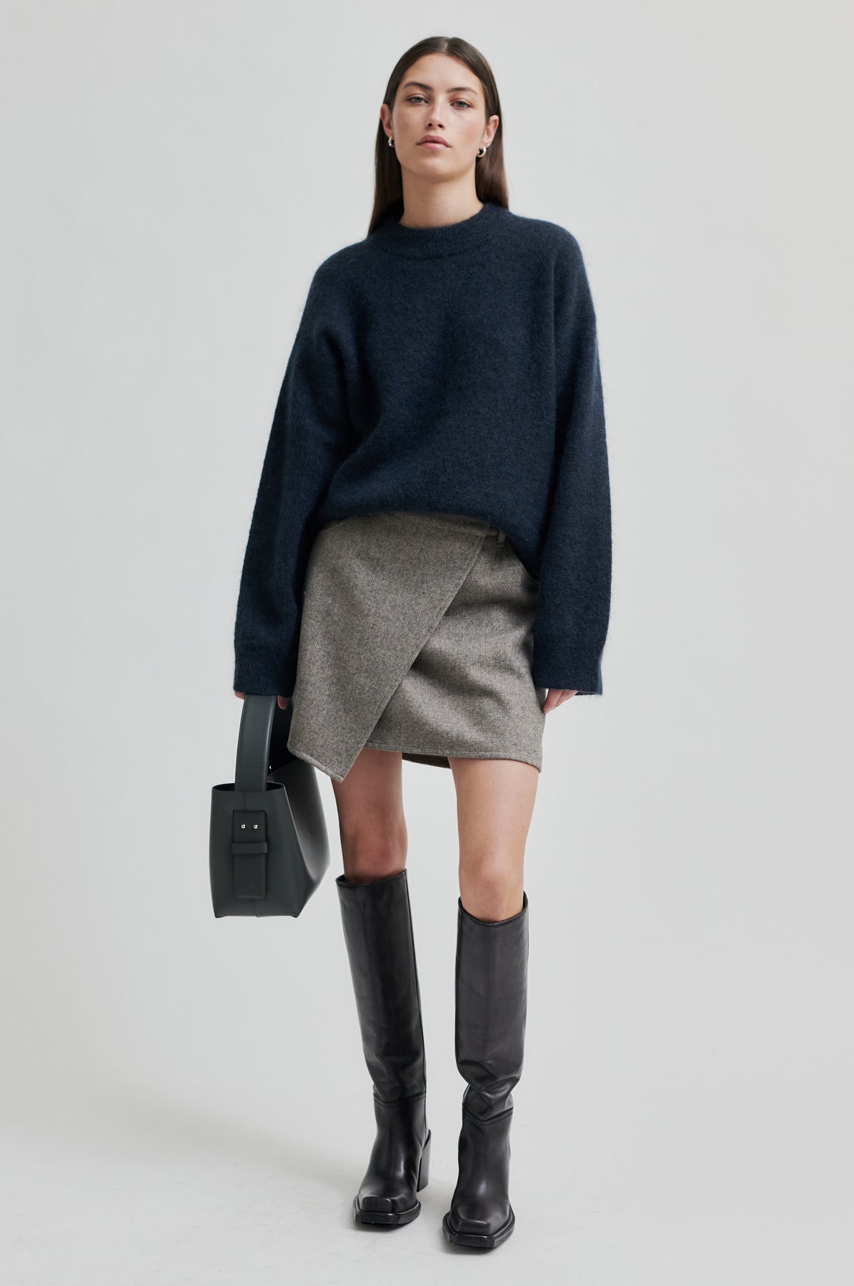 SH - Leata Leather Bag - Volcanic Ash