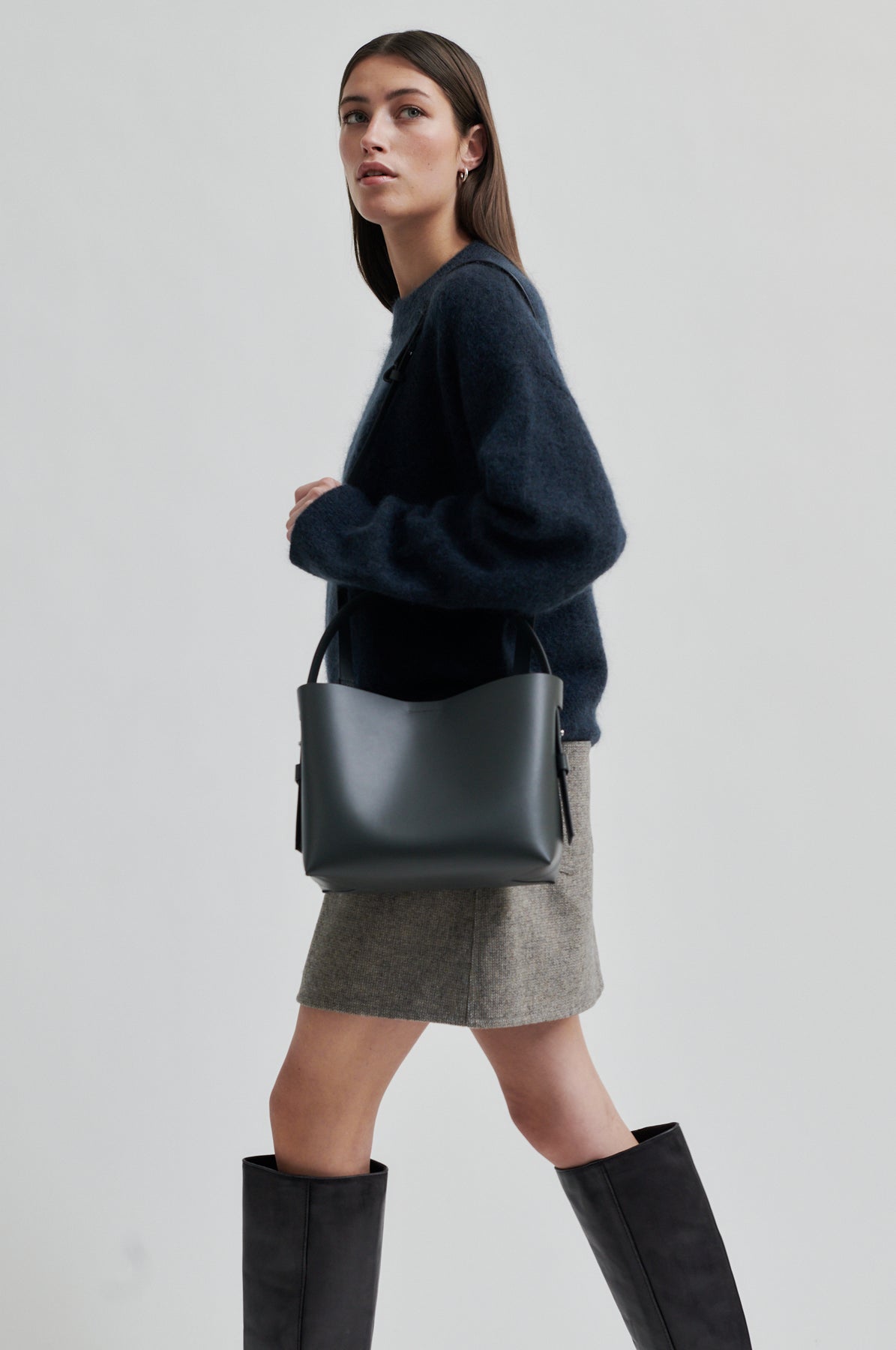 SH - Leata Leather Bag - Volcanic Ash
