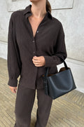 Leata Leather Bag - Svart