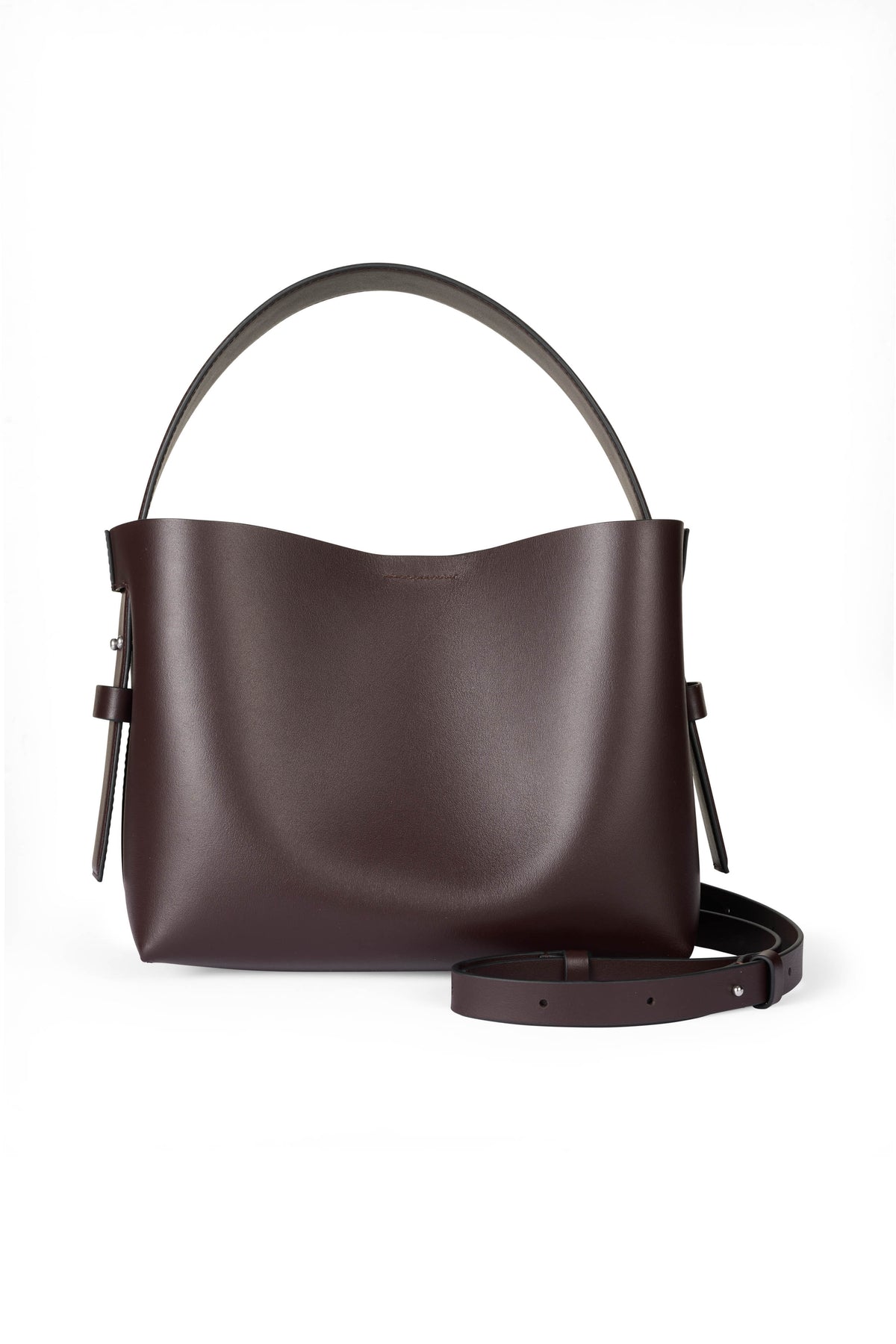 Leata Leather Bag - Chocolate Plum