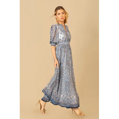Ellison Dress - Blå