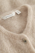 N-Lorell Stickad Kofta - Beige