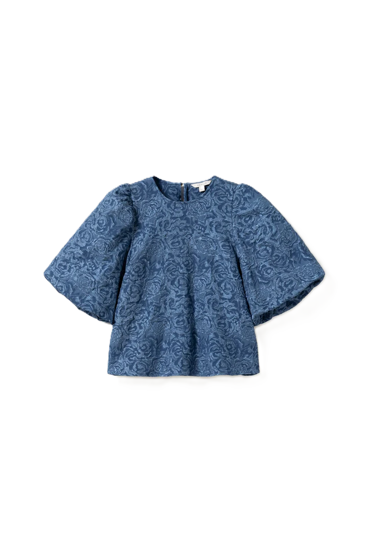 N-Shelly Blus - Dusty Blue