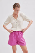 Turin Knit Cardigan - Antique White