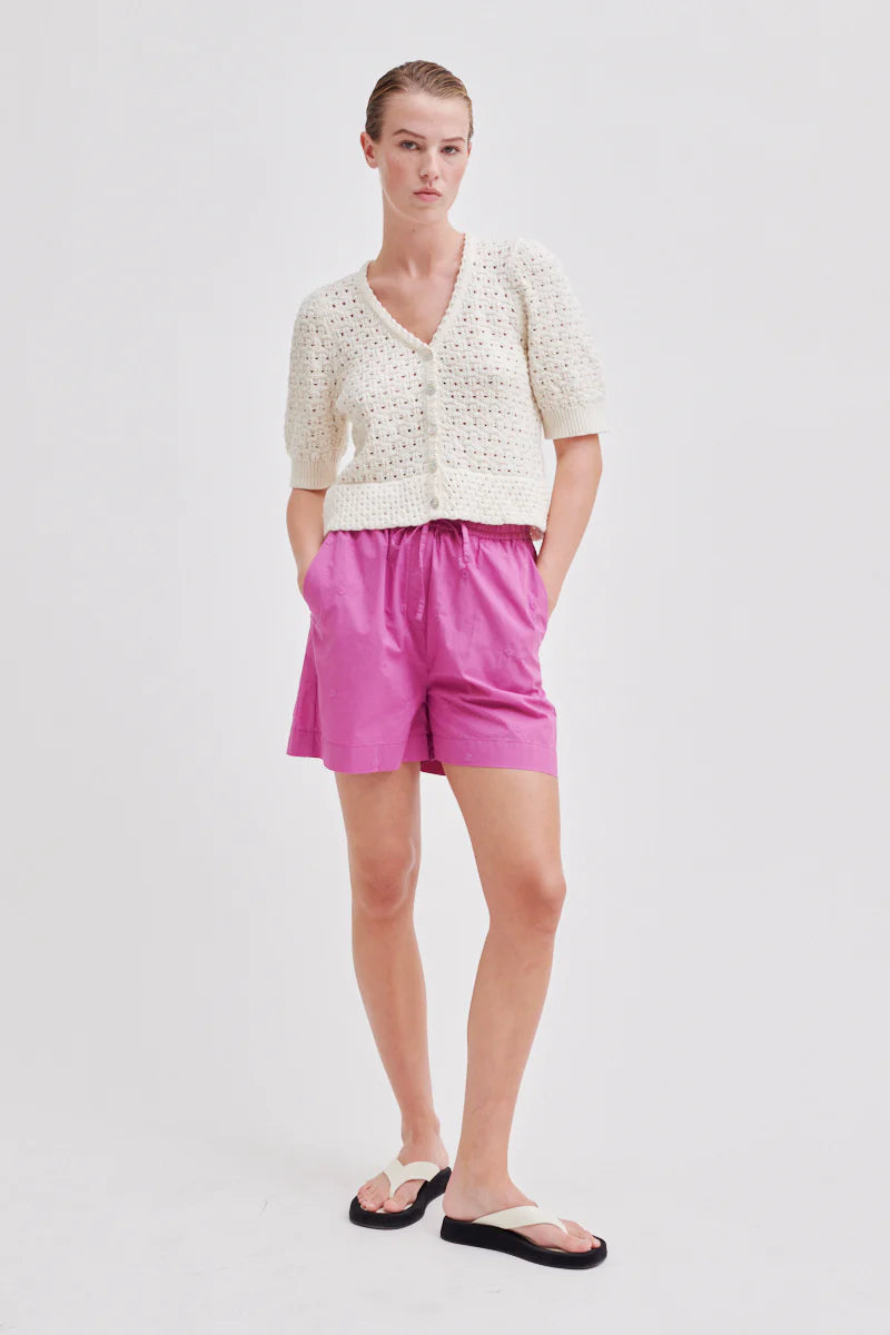 Turin Knit Cardigan - Antique White