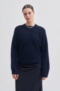 Brookline Knit New O-Neck - Eclipse