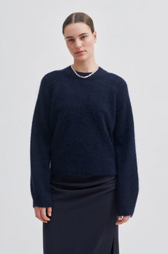 Brookline Knit New O-Neck - Eclipse