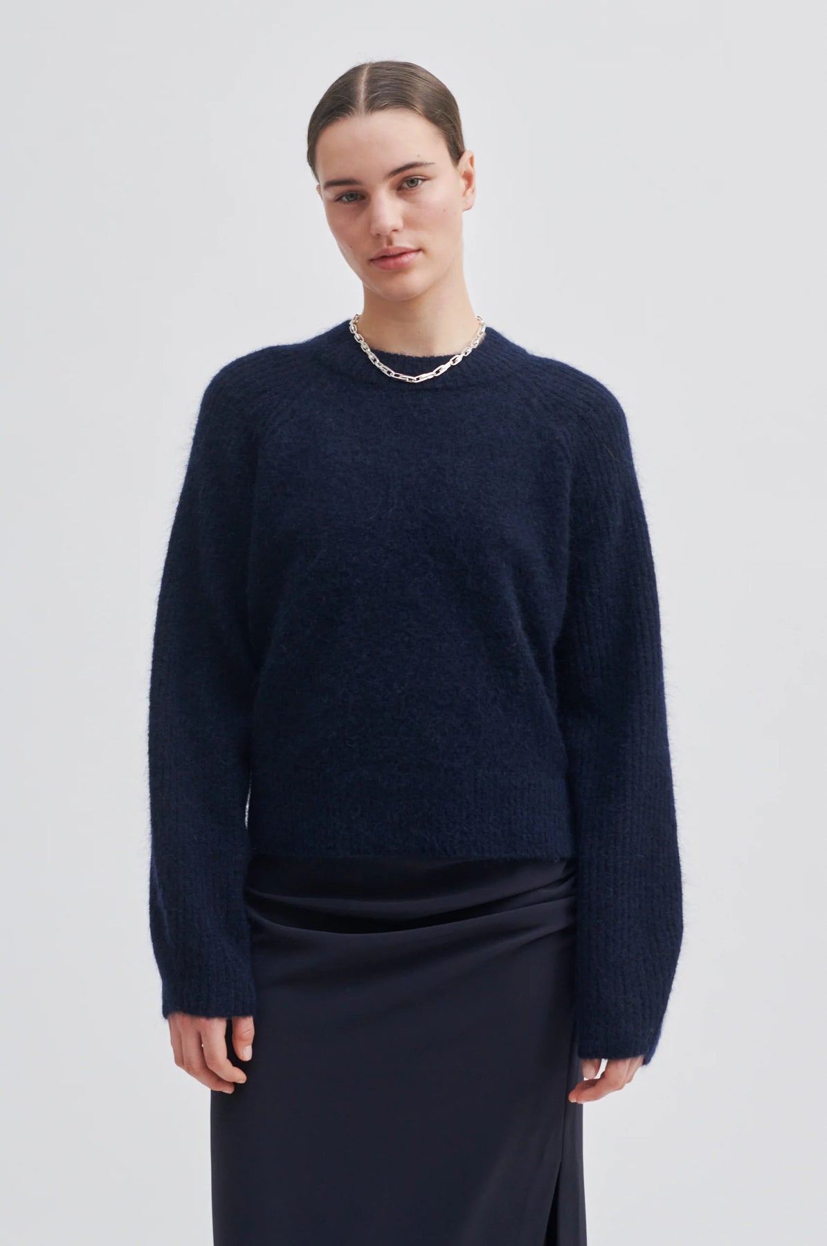 Brookline Knit New O-Neck - Eclipse