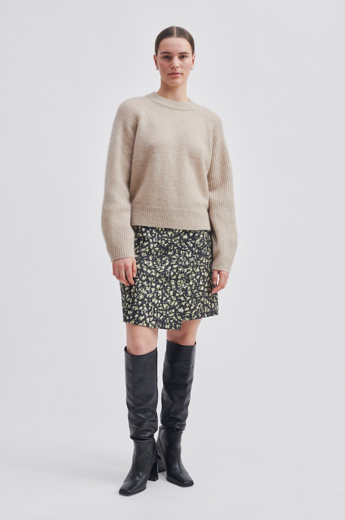 Brookline Knit New O-Neck - Oxford Tan