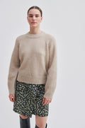 Brookline Knit New O-Neck - Oxford Tan